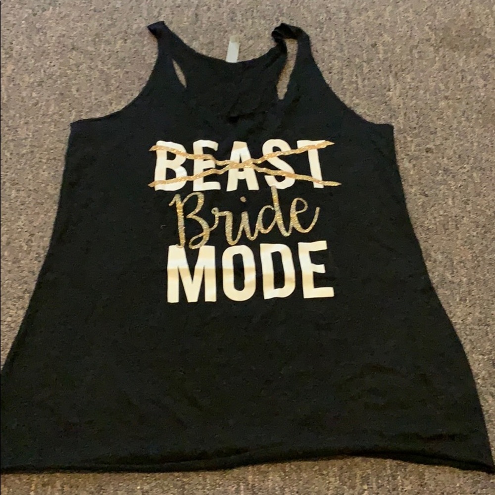 ☀️Bride racer back tank top